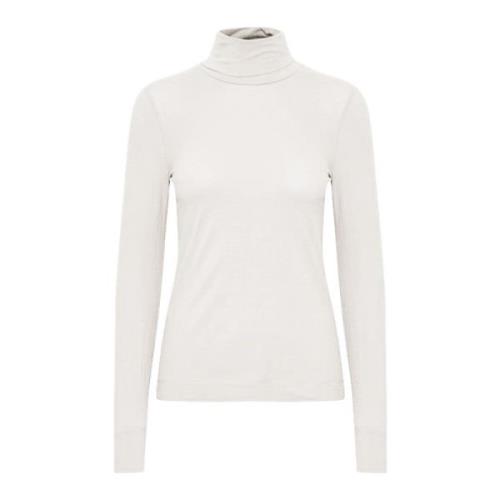 Witte Rook Rollneck LS Coltrui InWear , White , Dames