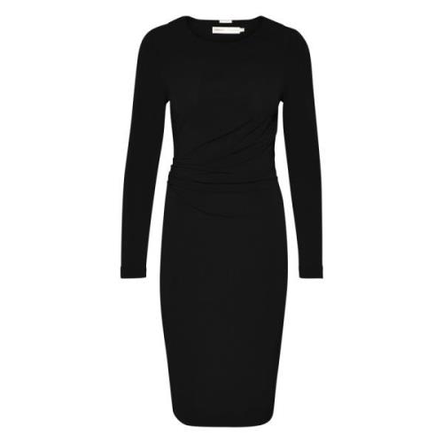 Dagelijkse Midi Jurk InWear , Black , Dames