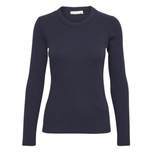 Lange Mouwen Top, Slanke Pasvorm InWear , Blue , Dames