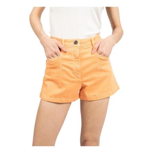 Korte denim shorts Patrizia Pepe , Orange , Dames
