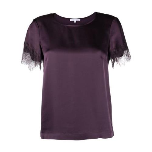 Stijlvol Essential T-Shirt Vrouwen Patrizia Pepe , Purple , Dames