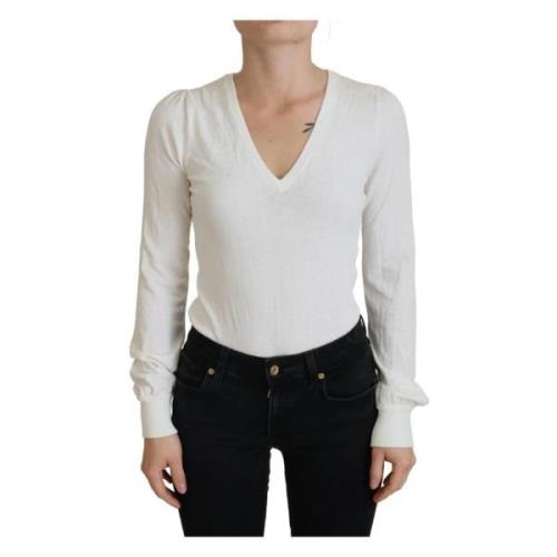 Casual Ivory Blouse Top Patrizia Pepe , White , Dames