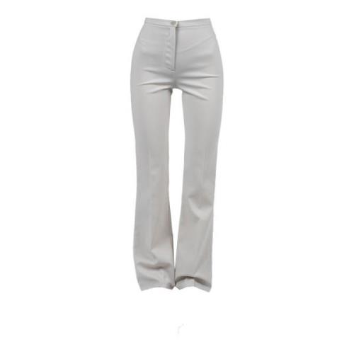 Wijde Pijpen Broek Patrizia Pepe , Gray , Dames