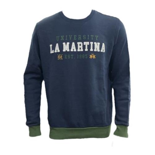 Sweatshirt Hoodies La Martina , Blue , Heren