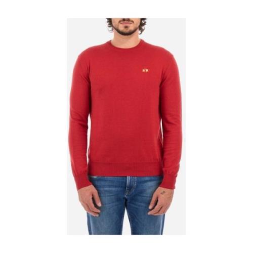 Barbados Cherry Crew Neck Sweater La Martina , Red , Heren