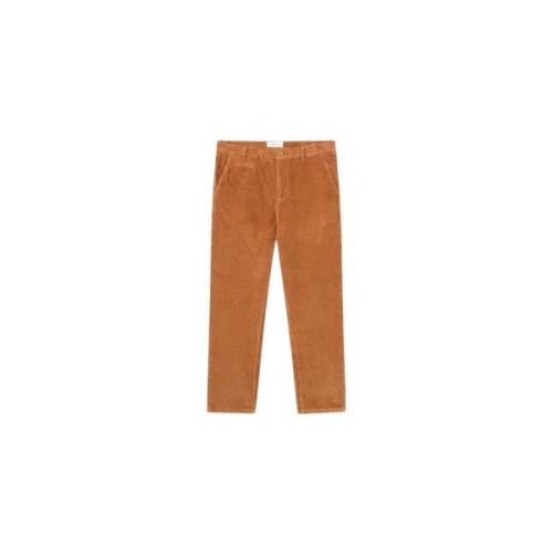 Corduroy Broek - Rechte Snit Knowledge Cotton Apparel , Brown , Heren