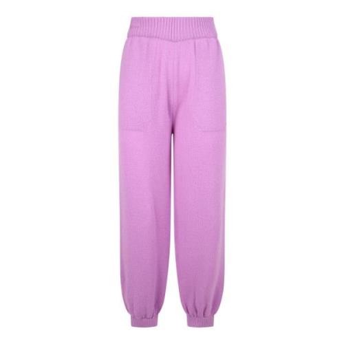 relaxed fit trousers Msgm , Purple , Dames