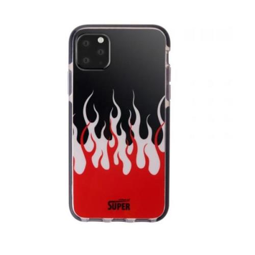 Iphone 11 Pro Max Double Flames Case Vision OF Super , Black , Unisex