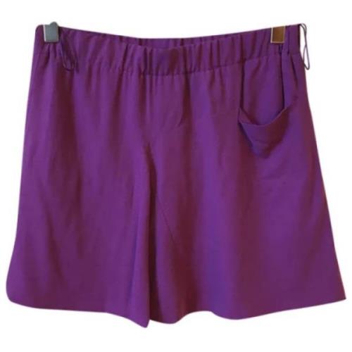 Pre-owned Silk bottoms Chloé Pre-owned , Purple , Dames