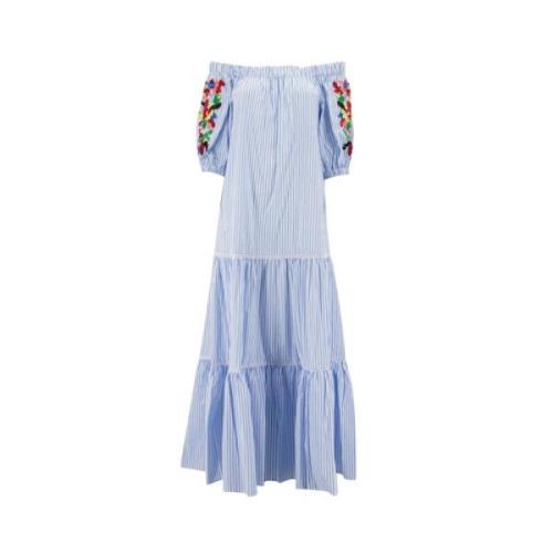 Maxi Jurk Ermanno Scervino , Blue , Dames