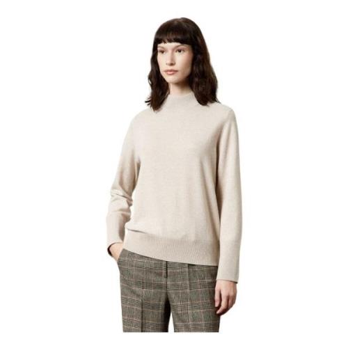 Ada3 Kasjmier Crewneck Trui Massimo Alba , Beige , Dames