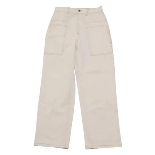 Pre-owned Cotton jeans Stella McCartney Pre-owned , White , Dames