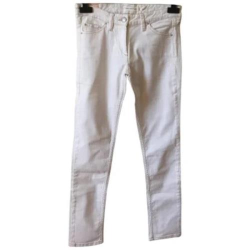 Pre-owned Cotton jeans Isabel Marant Pre-owned , White , Dames