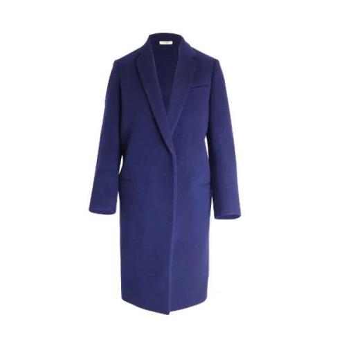 Pre-owned Wool outerwear Celine Vintage , Blue , Dames