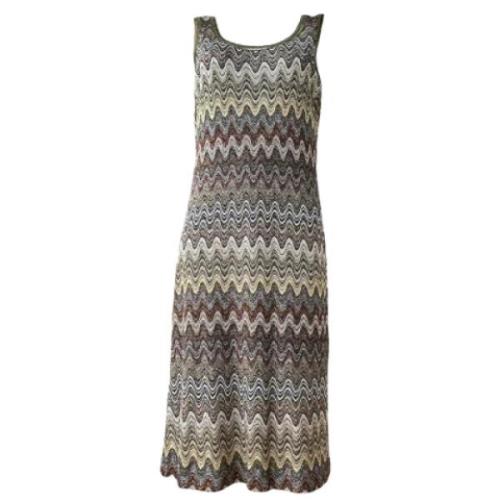 Pre-owned Silk dresses Missoni Pre-owned , Gray , Dames