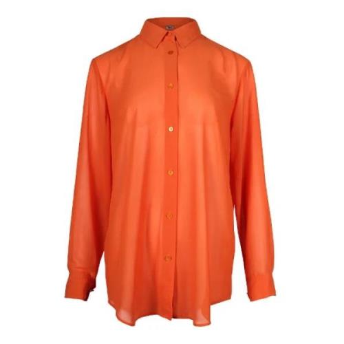 Pre-owned Polyester tops Acne Studios Pre-owned , Orange , Dames