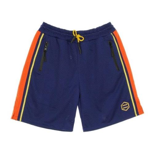 Basketbal Actieve Shorts - Blauw/Oranje Dolly Noire , Blue , Heren