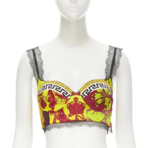 Pre-owned Polyester tops Versace Pre-owned , Multicolor , Dames