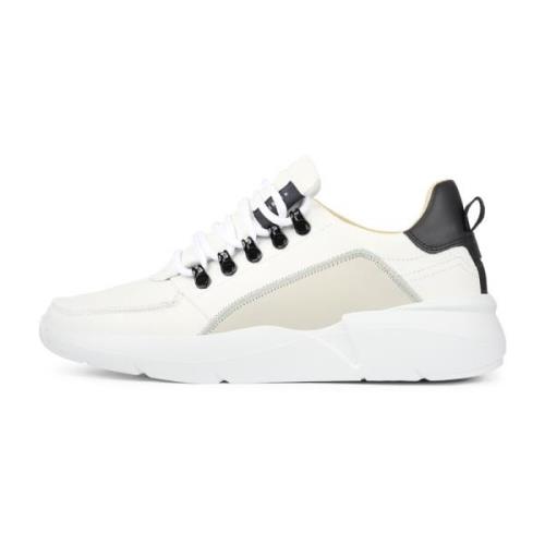 Roque Roman Lage Sneaker Nubikk , White , Heren