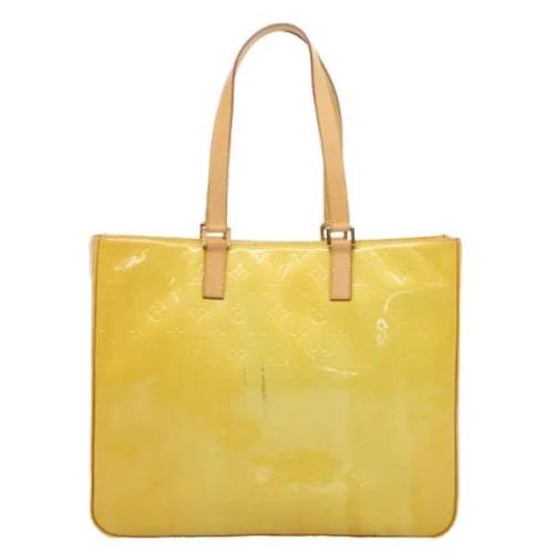Pre-owned Leather totes Louis Vuitton Vintage , Yellow , Dames