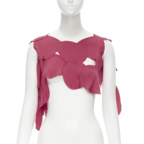 Pre-owned Polyester tops Maison Margiela Pre-owned , Pink , Dames