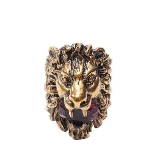 Pre-owned Metal rings Gucci Vintage , Purple , Dames