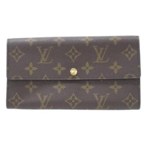 Pre-owned Canvas wallets Louis Vuitton Vintage , Brown , Dames