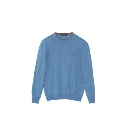 Wollen Turtleneck met Details Harmont & Blaine , Blue , Heren