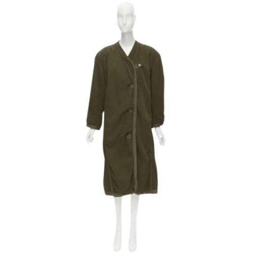 Pre-owned Cotton outerwear Issey Miyake Pre-owned , Green , Dames