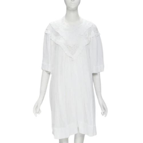 Pre-owned Cotton dresses Isabel Marant Pre-owned , White , Dames