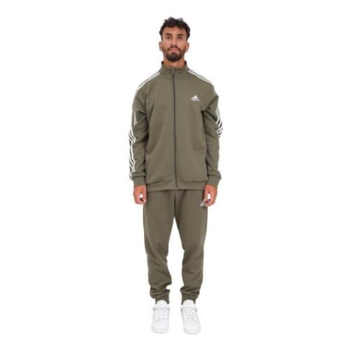 Heren Olive Basic 3Stripes Trainingspak Adidas , Green , Heren