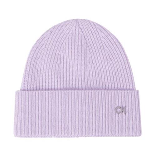 Paarse Re-Lo Mix Beanie Calvin Klein , Purple , Dames