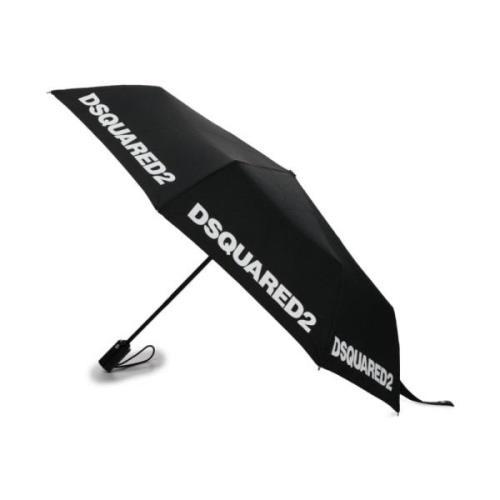Compacte paraplu voor regenachtige dagen Dsquared2 , Black , Unisex