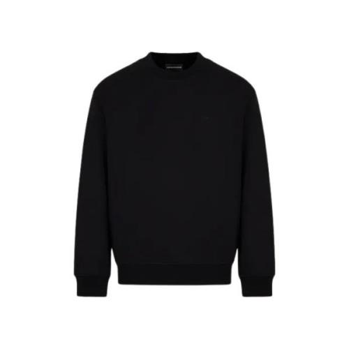 Zwarte Hals Sweatshirt Emporio Armani , Black , Heren