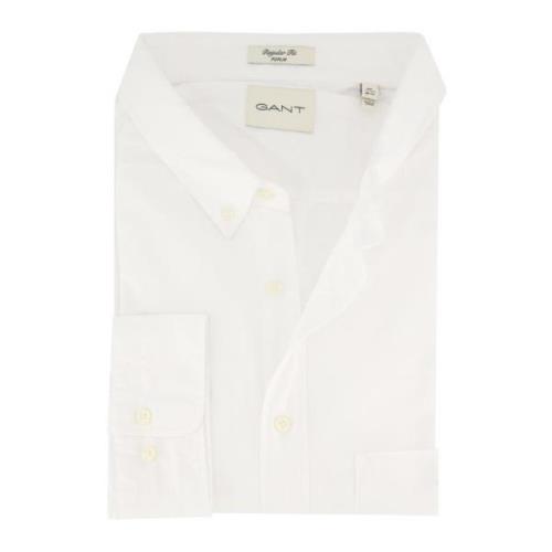 Casual wit overhemd Gant , White , Heren