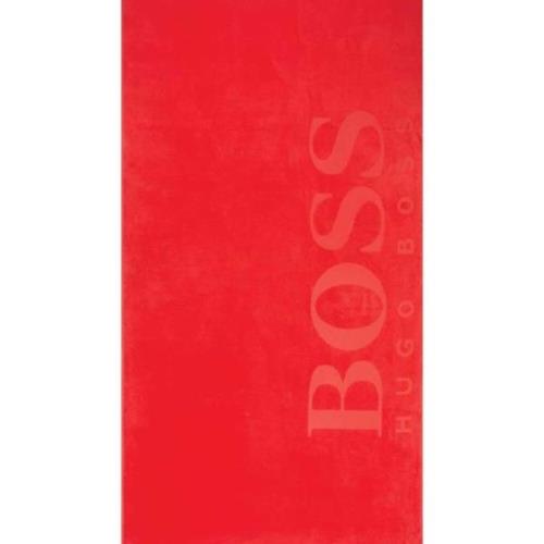Handdoek Hugo Boss , Red , Unisex