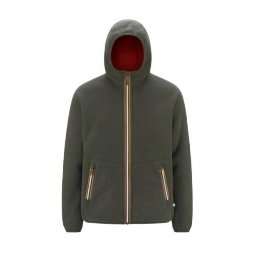 Omkeerbare Sherpa Polar Jas K-Way , Green , Heren