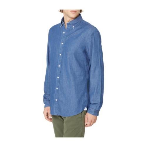 Casual Overhemden voor Heren Michael Kors , Blue , Heren