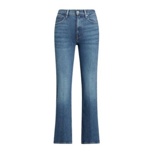 Hoge Taille Flare Bootcut Jeans Polo Ralph Lauren , Blue , Dames