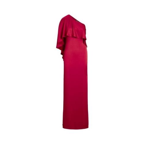 Elegante Statement Jurk Ralph Lauren , Red , Dames