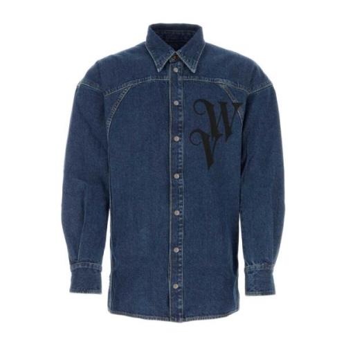 Denim Overhemd Vivienne Westwood , Blue , Heren