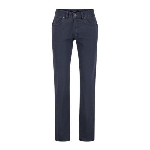 Blauwe Denim 5-Pocket Jeans Gardeur , Blue , Heren