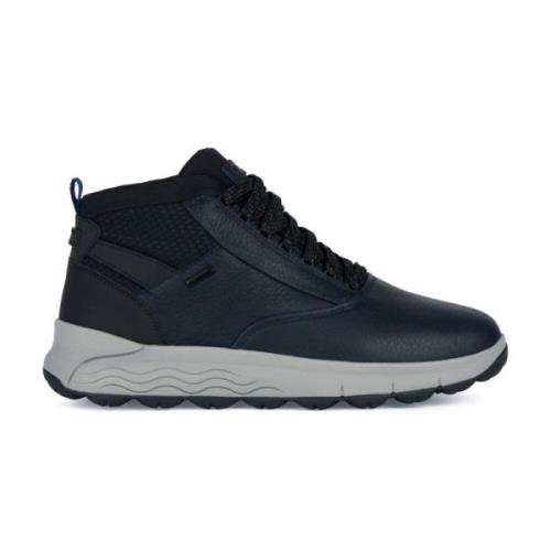 Blauwe Enkellaarsjes Stijlvol Comfortabele Sneakers Geox , Blue , Here...