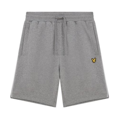 Sweat Shorts met Contrast Piping Lyle & Scott , Gray , Heren