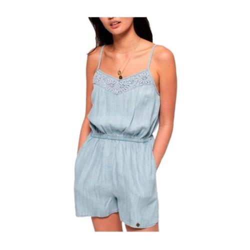 Playsuits Superdry , Blue , Dames