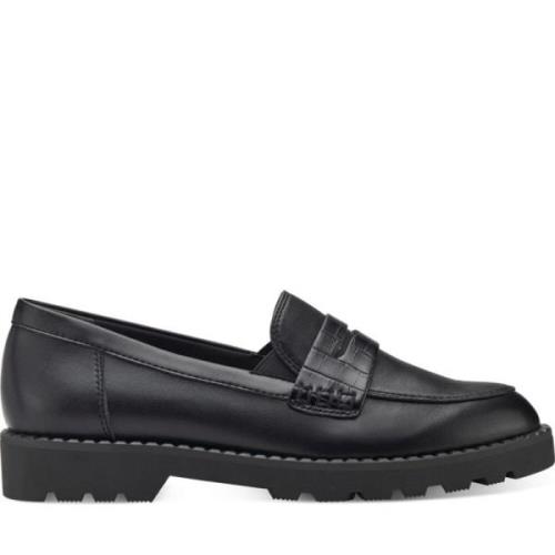 Zwarte Gesloten Loafers voor Dames Tamaris , Black , Dames