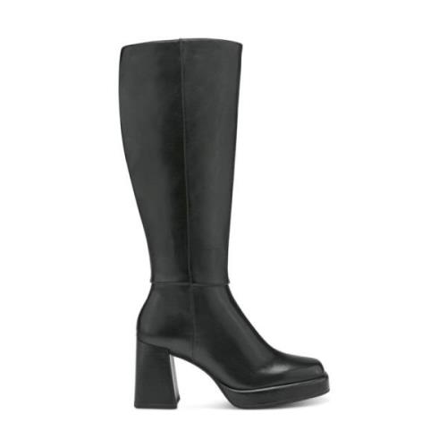 Elegante Zwarte Enkellaarzen Tamaris , Black , Dames