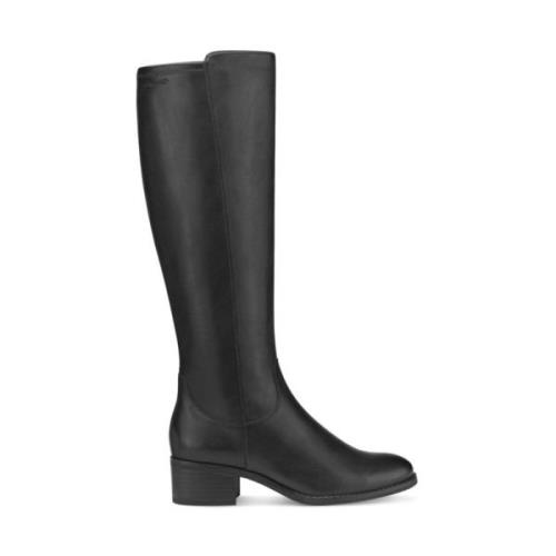 Elegante Zwarte Enkellaarzen Tamaris , Black , Dames