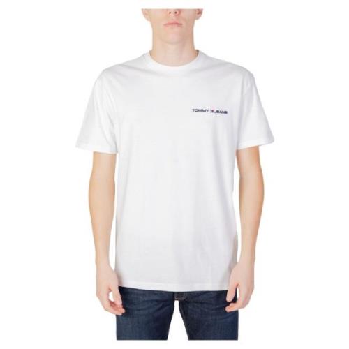 Klassieke Linear T-Shirt Tommy Jeans , White , Heren