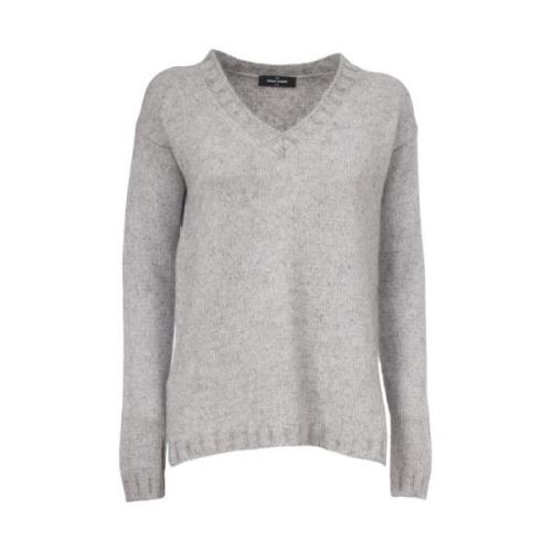 Dames Pure Cashmere Trui Gran Sasso , Gray , Dames